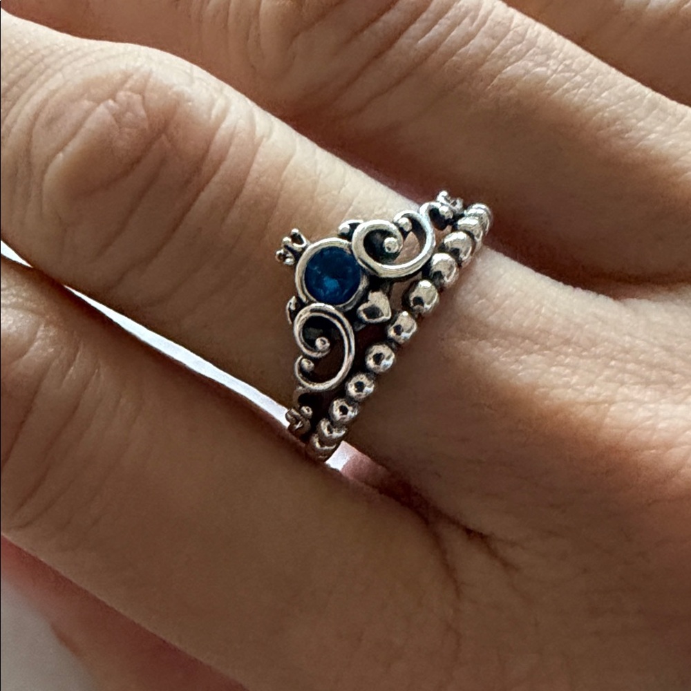 Royal Blue Gemstone Silver Ring